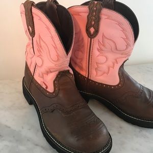 Justin size 10 pink gypsy boots